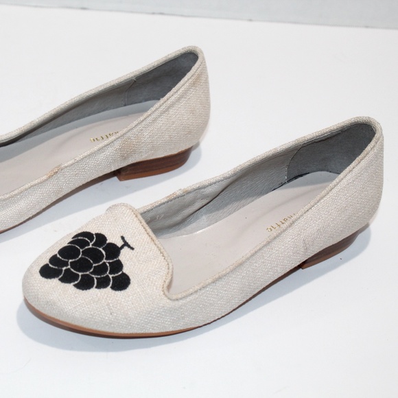 Oriental Traffic Loafer Grapes Stitch Canvas Flats - Picture 5 of 8